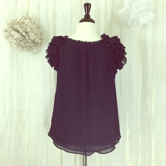 Navy Blouse NWOT* - Picture 4 of 8